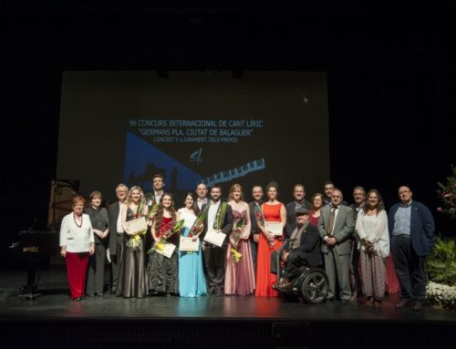 Awards ceremony for the 9th “Germans Pla, Ciutat de Balaguer” Contest