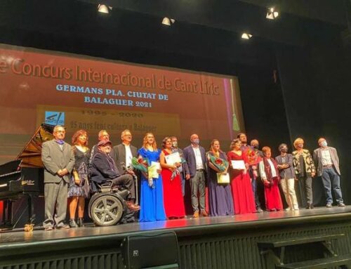 Premis del 10è CONCURS INTERNACIONAL DE CANT LÍRIC GERMANS PLA -CIUTAT DE BALAGUER